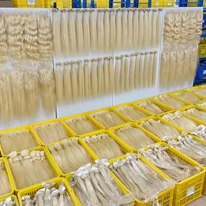 Paquete de pelo de muestra gratis, cabello humano indio Virgen sin procesar, con cutícula natural, de la India - Product Image 5