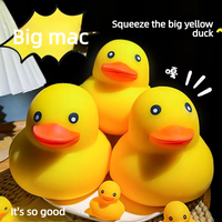 Jumbo Squishy Grand Canard TPR Doux Anti-stress Jouet de Décompression Canard Jaune Squishy