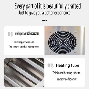 <span class=keywords><strong>Kebab</strong></span> commercial sans fumée fait maison en acier inoxydable gril de barbecue gril de barbecue à gaz intérieur avec gril de barbecue à dessus de ventilateur - Product Image 4