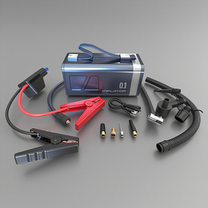 Arrancador de batería de coche portátil DC 5V con compresor de aire de luz LED de 10000mAh para energía de emergencia de camión/motocicleta - Product Image 1