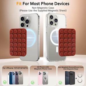 เคสซิลิโคนสำหรับโทรศัพท์มือถือแบบดูดแม่เหล็กกันลื่นที่จับแฮนด์ฟรีสำหรับอุปกรณ์เสริม MagSafe ด้ามจับแม่เหล็ก - Product Image 4