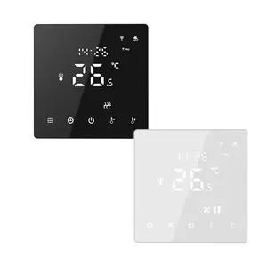 Termostato de pantalla táctil para sistemas de calefacción de suelo, controlador de temperatura Digital para Alexa, color negro, nuevo