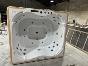 Jacuzzi da Esterno per 2 Persone con Installazione Facile, Cascata e Cromoterapia - Product Image 3