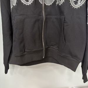 Oferta Especial Sudadera con Capucha Oversize de Algodón 100% de Alto Gramaje con Estampado 'Mixed Emotions' de Alta Calidad, Estilo Vintage para Hombre - Product Image 6