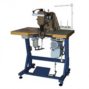Máquina de coser industrial y para bricolaje de alta calidad para la fabricación de patrones de doble aguja en la parte superior de zapatos de cuero tipo mocasín - Product Image 1