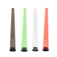 Tube conique en plastique OEM PS, tube conique en plastique résistant aux enfants, plusieurs couleurs pour l'emballage de compléments alimentaires à base de plantes