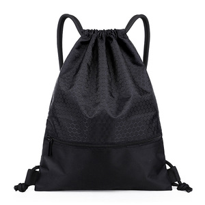กระเป๋าเป้สะพายหลังแบบมีเชือกผูกไนลอนกันน้ำ 20-35L กระเป๋าซิปสำหรับทุกเพศกระเป๋ากีฬากลางแจ้งใช้ทุกวัน - Product Image 3