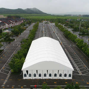 Tentes de réception de mariage blanches à toit en arche pour 1000 personnes, pour les funérailles - Product Image 3