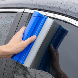Chongteng Car Window Cleaning Wiper Double Row Silicone <b>Squeegee</b> For Car Water Removal - Product Image 2