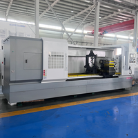 Tour horizontal robuste CK61100 3000 mm CNC à banc plat, commande numérique GSK, broche simple, machine de traitement des métaux
