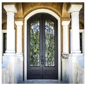 ACE altre porte Design della porta principale in acciaio di sicurezza dell'ingresso in ferro battuto di lusso personalizzato