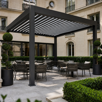 Pergola motorisée en aluminium Jiake avec toit à lames orientables pour projets d'aménagement de terrasses, jardins et espaces de réception dans les hôtels
