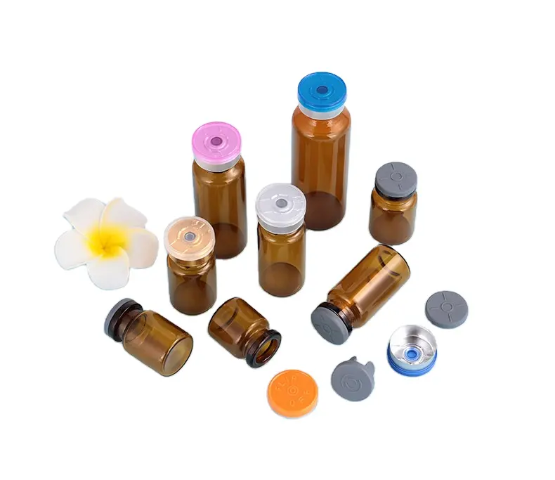 High Quality amber vial 3ml 5ml 10ml Clear Sterile Glass Vial With Flip Off Cap Bottle for injection