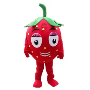 Disfraz de Mascota de fruta de fresa, venta, comida