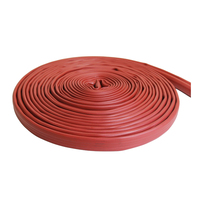 Tuyau d'incendie NBR rouge à double revêtement 21 bars 25 mm (1 pouce) 30 m, durable, flexible, haute pression pour équipement de lutte contre l'incendie