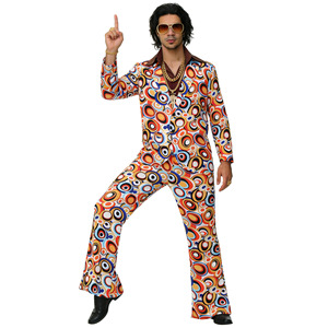 <span class=keywords><strong>Disfraz</strong></span> Retro <span class=keywords><strong>de</strong></span> los 70 con Estampado <span class=keywords><strong>de</strong></span> <span class=keywords><strong>Pareja</strong></span> Disco, Traje <span class=keywords><strong>de</strong></span> Cosplay Hippie para Fiesta, Vestido para Mujer, Disfraces para Cantar y Bailar - Product Image 3