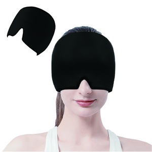 Offre Spéciale Masque de glace en <span class=keywords><strong>gel</strong></span> pour hommes pour le soulagement des migraines et des maux de tête Thérapie par le froid Chapeau de <span class=keywords><strong>gel</strong></span> rafraîchissant pour soulager la douleur - Product Image 1
