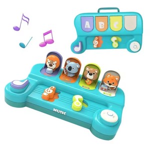 Jouets d'apprentissage pour bébés, jouets éducatifs, interrupteur musical, animaux pop-up, <span class=keywords><strong>jeu</strong></span> de boutons, jouets de développement pour bébés - Product Image 3