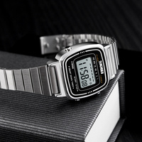 Jam Tangan Digital Wanita SKMEI 1901 Grosir Logo Kustom, Tali Mesh Stylish Tahan Air, Layar Digital, Jam Santai Klasik