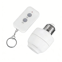 Adaptador de Bombilla con Control Remoto E27, Soporte de Luz Inalámbrico con Tipo de Tornillo