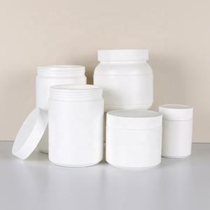 Vente en gros 250ml 500ml 700ml 850ml 1000ml Pot cosmétique vide en plastique HDPE blanc Bouteille de crème Conteneurs d'emballage alimentaire - Product Image 6