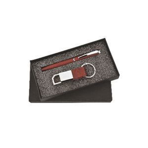 Juego de regalo de bolígrafo y llavero 2 en 1 de marca para ferias comerciales de regalos promocionales y compromisos comerciales - Product Image 5