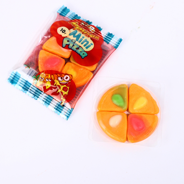 Yumm Gummy Soft Candy Gummi Pizza Shape Jelly Candy