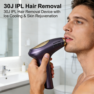 Dispositivo IPL Laser 3 in 1 ad Alta Energia 30j per Rimozione Peli, Trattamento Acne e Ringiovanimento della Pelle per Uomini, Epilatore Laser IPL con Raffreddamento per Zona Bikini - Product Image 1