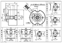 Encodeur rotatif à arbre creux incrémental A-ZKD-12