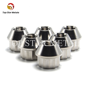Titst M12 m14x1.25/1.5x20mm Titan bánh xe <span class=keywords><strong>Lug</strong></span> <span class=keywords><strong>Nuts</strong></span> mở kết thúc cho đua xe ti6al4v GR5 Titan NUT - Product Image 2