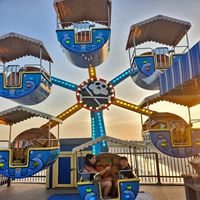 Manèges de parc d'attractions de Noël, jeux pour enfants, gondoles, mini-grande roue à 16 places