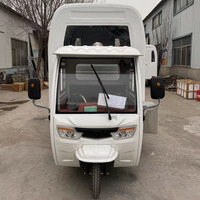 Snackwagen Drie Wielen Elektrische Driewieler Restauratiekar Food Truck Mobiele Kraam Vrachtwagen Ontbijtkar