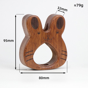 Solid Wood Rabbit Reed <b>Diffuser</b> Sapele Wood Base Aromatherapy Essential Oil Holder Craft Ornament For Living <b>Room</b> And Dining - Product Image 3
