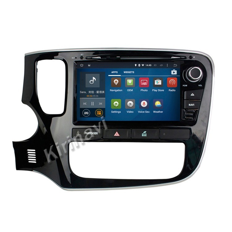Kirinavi телефон android 11 автомобильная навигация с gps для mitsubishi outlander 2015 2016 + android автомобильный dvd mp3 mp4 плеер
