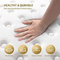 12 pulgadas de gel de látex de espuma de memoria de importación de primera calidad al por mayor colchones de cama modernos muebles para el hogar en una caja de colchón de muelles de tamaño king