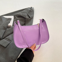 Sac à bandoulière carré en PU pour femme YY0081, nouveau modèle tout-en-un, couleur unie, fermeture éclair, polyester imperméable, bandoulière unique