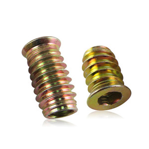 Inserts filetés M6 en acier zingué, écrous auto-taraudeurs en acier inoxydable à dents intérieures et extérieures pour applications minières - Product Image 2