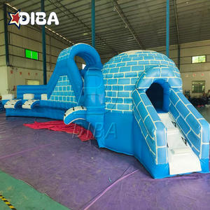 قلعة نطاطة تجارية قابلة للنفخ للأطفال والكبار مع زلاجة مائية - Product Image 6