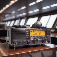 IC-M710 150W Walkie Talkie untuk Navigasi Maritim Jarak Jauh VHF 0-25km 1136 Saluran untuk Penggunaan Stasiun Pangkalan