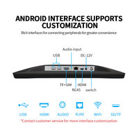 32 pulgadas Android Smart TV LCD reproductor de publicidad marco súper estrecho señalización Digital USB Serial DVI interfaz de montaje en pared