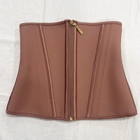 Corset de maintien en néoprène avec armatures en acier, gaine de sport sexy, ceinture amincissante, méthode de tissage à crochets, perte de poids