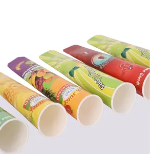 Calippo Tubes Custom Design Ice Cream Packaging Cup Suppliers Wholesale Ice Cream Paper Cone Squeeze Cup Pipe