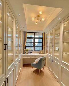 <b>White</b> Cloakroom <b>Wardrobe</b> Storage Bedroom Furniture Factory Price Closet Cloth Home Furniture <b>Wooden</b> Modern Open Walk-in <b>Wardrobe</b> - Product Image 6