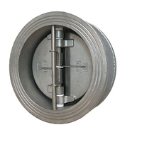 Katup DN150 6-Inci Bahan SS 304 Disc 416 Stem Soft-seal Double-disc Check Valve Air/Minyak/Gas Manual Bersertifikasi ISO/API/BS Normal