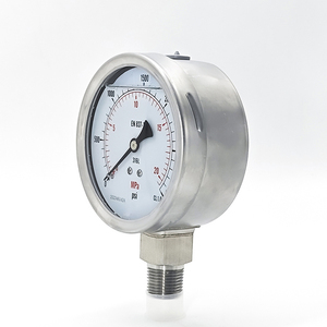 Manomètre hydraulique XINYIYB Y-60 100MM avec cadran, 0-60Mpa, précision 0,25%, utilisation en centrale électrique, adaptateur en acier inoxydable - Product Image 5