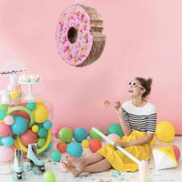 Nicro Mini Piñatas Thème Donut Personnalisées, Articles de Fête, Décoration de Table, Jouets en Gros pour Fournitures de Fête d'Anniversaire pour Enfants