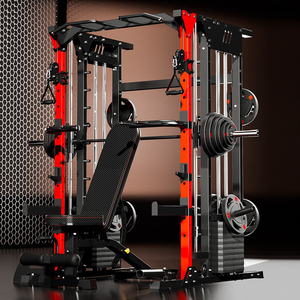 Smith Machine multifuncional gimnasio Fitness USO COMERCIAL Cable Crossover Power Squat Rack entrenador EQUIPO DE FÁBRICA DE Xiamen - Product Image 3