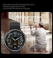 Montre connectée Fashion Lady 41-43 mm, écran AMOLED rond, moniteur de fréquence cardiaque, podomètre, tracker d'activité, boussole pour femmes
