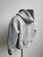 Sweat-shirt à capuche Yingling personnalisé avec logo, broderie 3D, coupe vintage, épais, à épaules tombantes, avec fermeture éclair