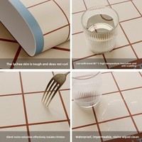 Briefpapier-Kollektion Original Hochwertige Tischsets Farbenfrohe Frühstückstischmatten Wasserdichte Ölbeständige Leder-Wärmeisolierunterlage